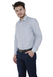 Blue Pencil Stripes Formal Shirt