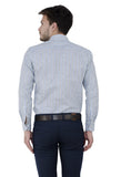 Blue Pencil Stripes Formal Shirt