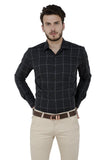 Black Checkered Formal Shirt