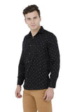 Black Printed Casual Shirt