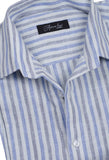 Blue Pencil Stripes Formal Shirt