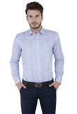 White  Printed Formal Shirt