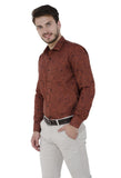 Brown Custom Print Shirt