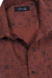 Brown Custom Print Shirt