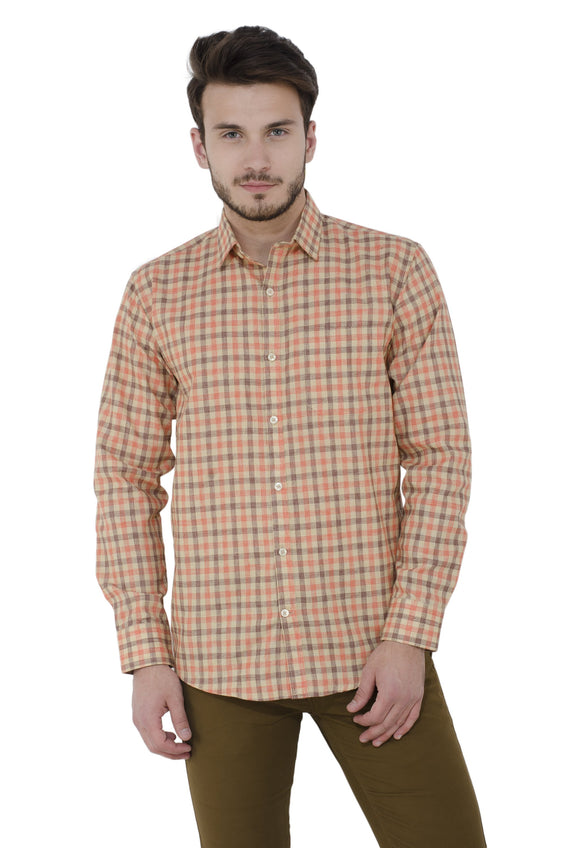 Multicolour Checkered Formal Shirt