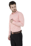 Peach Solid Formal Shirt