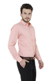 Peach Solid Formal Shirt