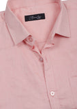 Peach Solid Formal Shirt