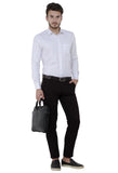 Classic White Solid Formal Shirt