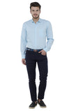 Sky Blue Woven Dot formal Shirt