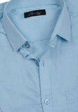 Sky Blue Woven Dot formal Shirt