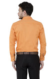 Orange Woven Dot Formal Shirt