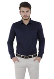 Navy Blue Printed Shirt