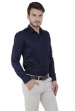 Navy Blue Printed Shirt