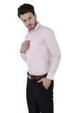 Pink Solid Formal Shirt