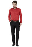 Red Solid Formal Shirt