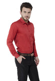 Red Solid Formal Shirt