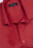 Red Solid Formal Shirt