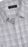 White Black Checkered Formal Shirt