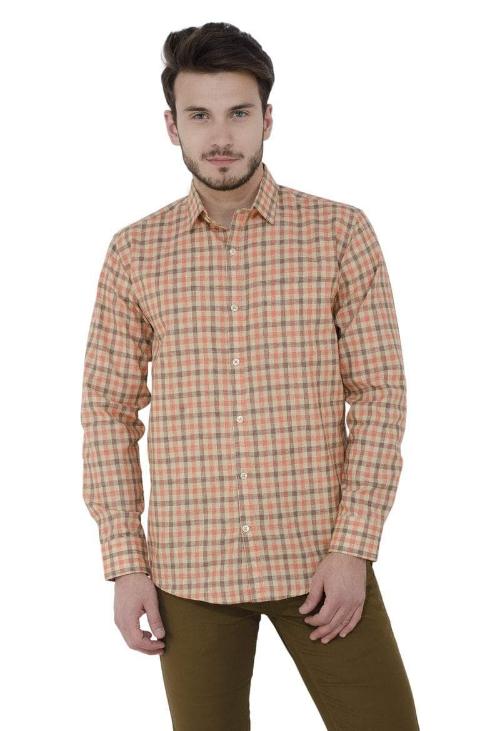 Multi-checkered khadi Shirt