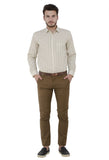 Pencil Stripes Cream Formal Shirt