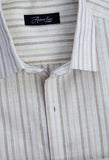 Pencil Stripes Cream Formal Shirt