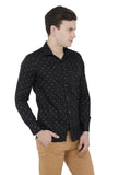 Black Printed Casual Shirt