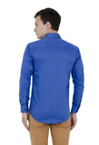 Royal Blue Solid Formal Shirt