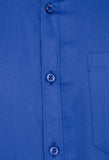 Royal Blue Solid Formal Shirt