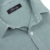 Green Woven Tailored Check Formal Shirt