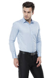 Sky Blue Solid Formal Shirt