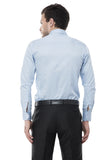 Sky Blue Solid Formal Shirt