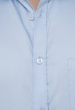 Sky Blue Solid Formal Shirt