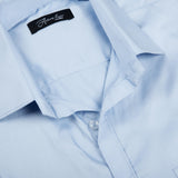 Sky Blue Solid Formal Shirt