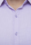 Light Purple Classic Solid Formal Shirt