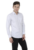 Pencil Stripe White Formal Shirt