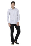 Pencil Stripe White Formal Shirt