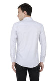 Pencil Stripe White Formal Shirt