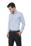 Sky Blue Solid Formal Shirt