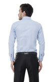 Sky Blue Solid Formal Shirt