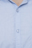 Sky Blue Solid Formal Shirt