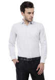 White Pencil Striped Formal Shirt