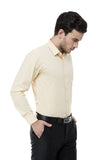 Classic Solid Yellow Formal Shirt