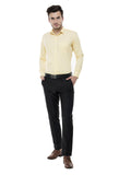 Classic Solid Yellow Formal Shirt