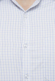 White And Blue Checkered Formal Shirt