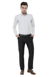 White And Black Checkered Formal Shirt