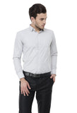 White And Black Checkered Formal Shirt