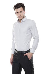 White And Black Checkered Formal Shirt