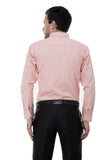 Peach Plain Solid Formal Shirt