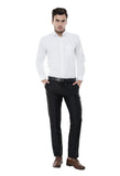 White Plain Solid Formal Shirt